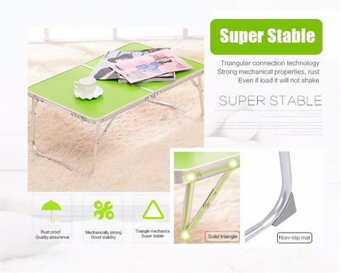 Portable Computer Picnic Desk Camping Folding Laptop Desk