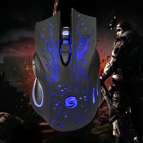 3200DPI LED Optical 6D USB Wired Gaming Mouse
