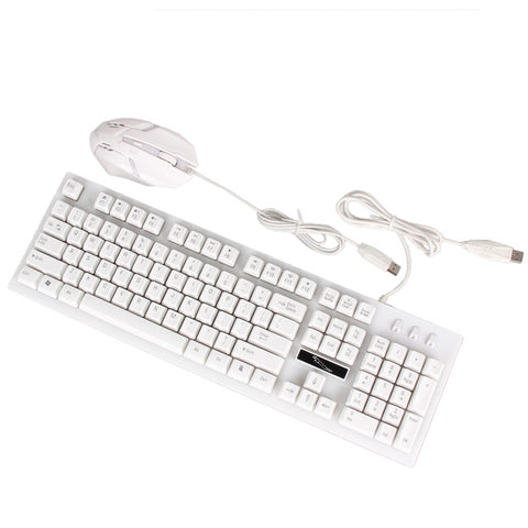 Backlight LED USB Wired Gaming Keyboard w/ 2000 DPI Mouse