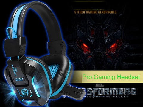 Heavy Bass LED Light Gaming Headphone w/ Mouse