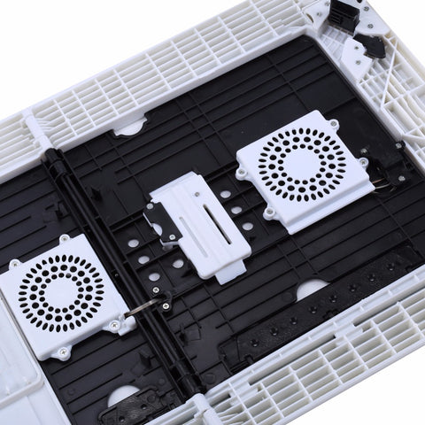 Adjustable Portable Laptop Desk w/ Tray USB Cool Fans