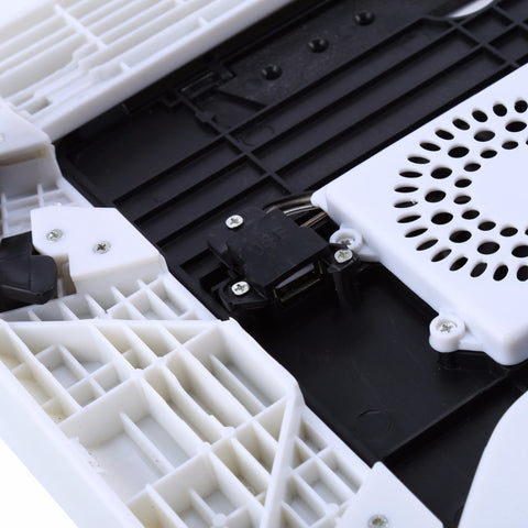 Adjustable Portable Laptop Desk w/ Tray USB Cool Fans