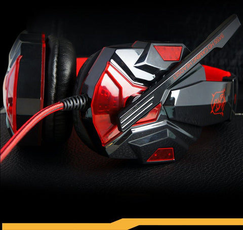 Gaming Big Glowing Headphone w/ Microphone LED Light