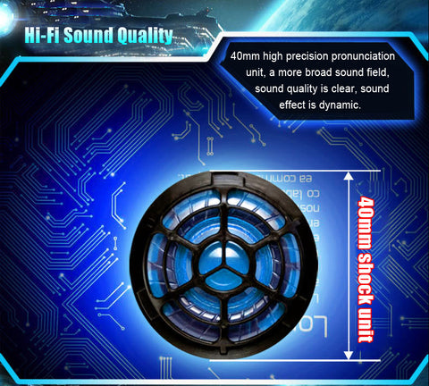 Gaming Big Glowing Headphone w/ Microphone LED Light