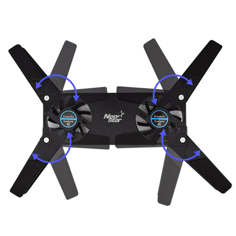 Rotatable USB 2 Fans Cooling For 10-17" PC Laptop
