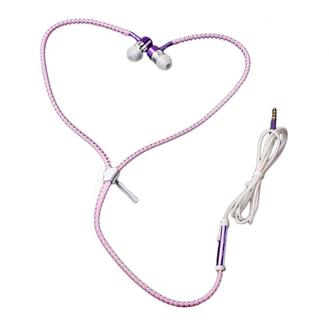 Cute Glow In The Dark Metal Earphones with Mic
