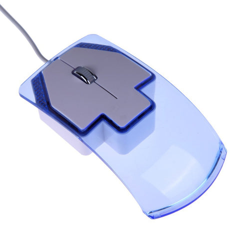 High Quality Transparent Crystal Arrow USB Optical Mouse