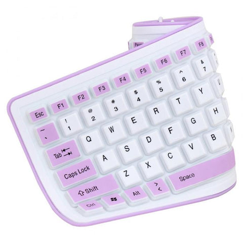 Foldable Silicone USB Wired Silicon Flexible Soft Waterproof Keyboard