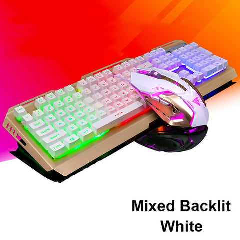 Wired Backlit USB Gaming Keyboard w/ 3200DPI Optical Gamer Mouse