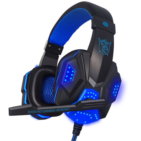 Gaming Big Glowing Headphone w/ Microphone LED Light