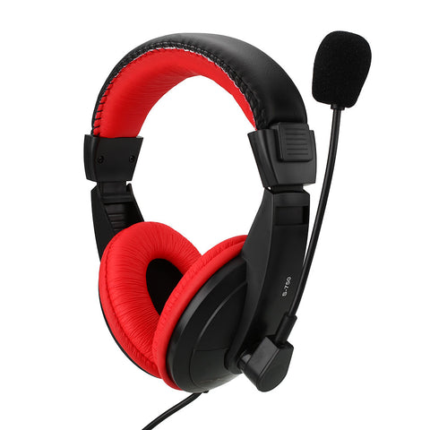 1.6M Wired 3.5mm Gaming Stereo Headphone w/ Mic