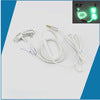 Cute Glow In The Dark Metal Earphones with Mic