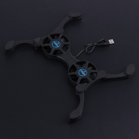 Mini Octopus Foldable USB Quiet Stand Double Cooling Fans