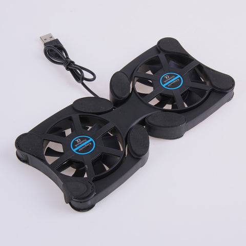 Mini Octopus Foldable USB Quiet Stand Double Cooling Fans