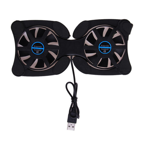 Mini Octopus Foldable USB Quiet Stand Double Cooling Fans