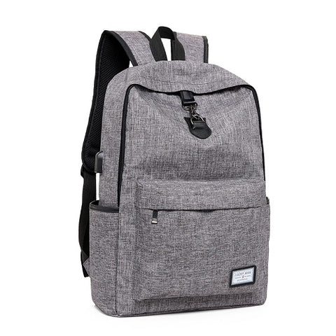 Canvas USB Charging Laptop Backpack