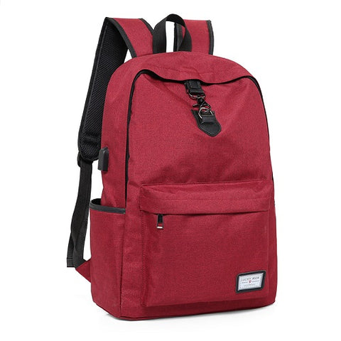 Canvas USB Charging Laptop Backpack