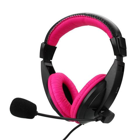 1.6M Wired 3.5mm Gaming Stereo Headphone w/ Mic