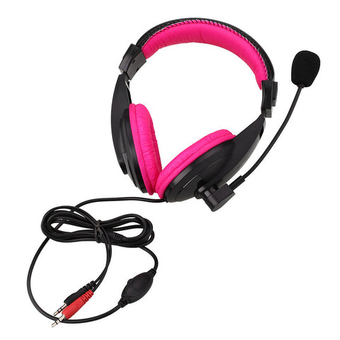1.6M Wired 3.5mm Gaming Stereo Headphone w/ Mic