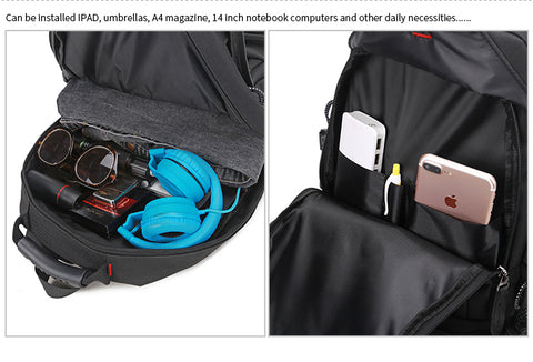 Extra large USB Travel Waterproof 14-17 inch Backpack