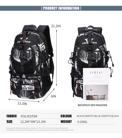 Extra large USB Travel Waterproof 14-17 inch Backpack
