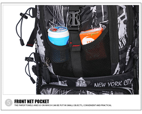 Extra large USB Travel Waterproof 14-17 inch Backpack