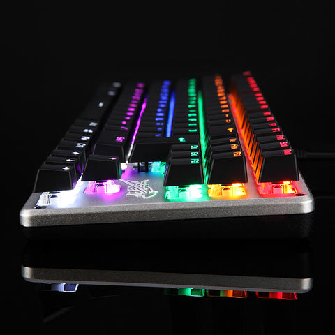 LED Backlit Luminous Anti-Ghosting Metal Wired Gaming Keyboard