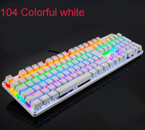 LED Backlit Luminous Anti-Ghosting Metal Wired Gaming Keyboard