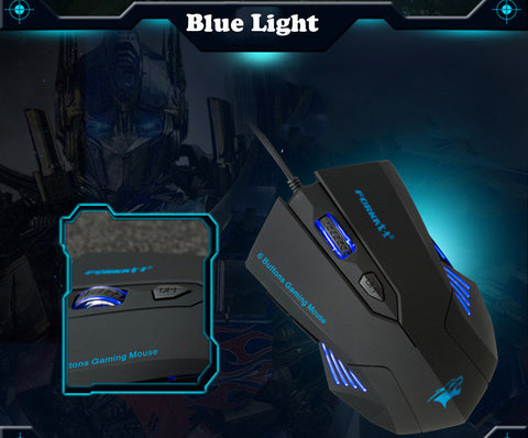 Silent Frosted Ergonomics 2400DPI USB 6D Wired Optical Gaming Mouse