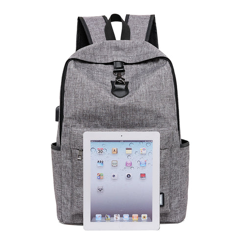 Canvas USB Charging Laptop Backpack