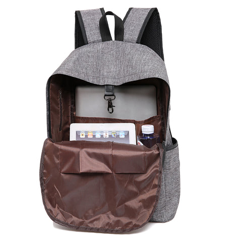 Canvas USB Charging Laptop Backpack