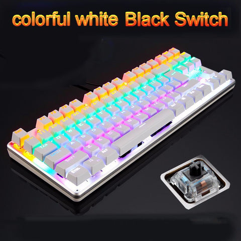 LED Backlit Luminous Anti-Ghosting Metal Wired Gaming Keyboard