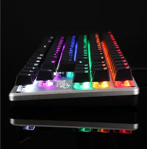 LED Backlit Luminous Anti-Ghosting Metal Wired Gaming Keyboard