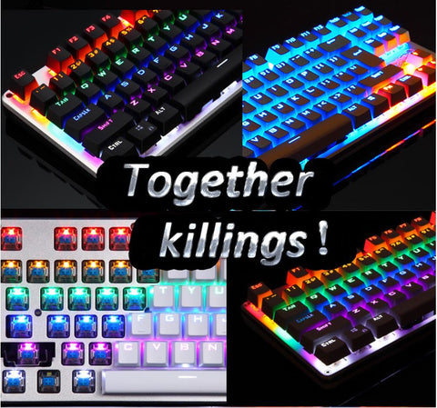 LED Backlit Luminous Anti-Ghosting Metal Wired Gaming Keyboard