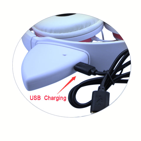 Cat Ear LED Flashing Glowing Headset Gaming Headphone