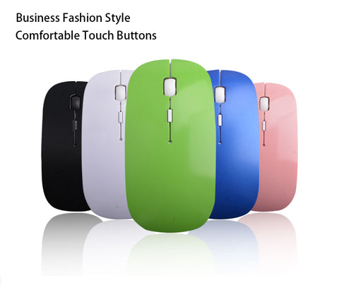 ULTRATHIN WIRELESS 2.4GHZ OPTICAL GAMING MOUSE WITH USB RECEIVER