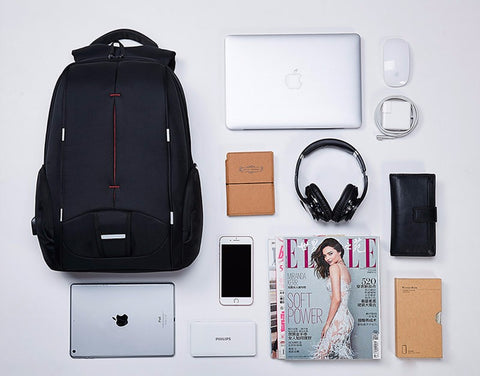 17" Waterproof USB Charging Laptop Backpack