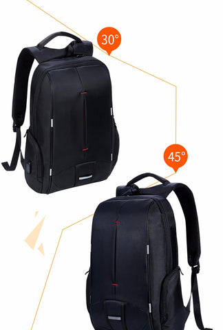 17" Waterproof USB Charging Laptop Backpack
