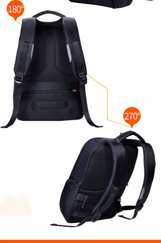 17" Waterproof USB Charging Laptop Backpack