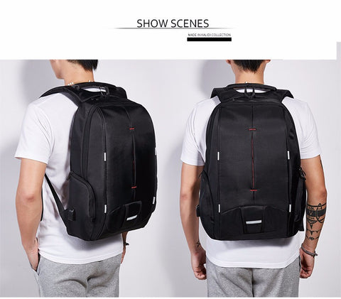 17" Waterproof USB Charging Laptop Backpack