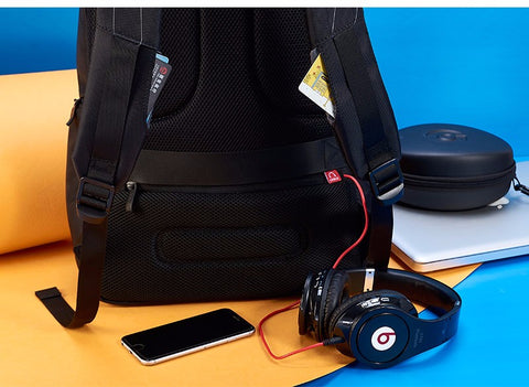 17" Waterproof USB Charging Laptop Backpack
