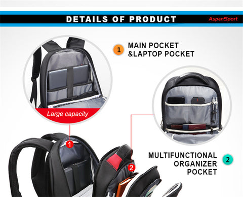 15.6 - 17" Waterproof Laptop Backpack