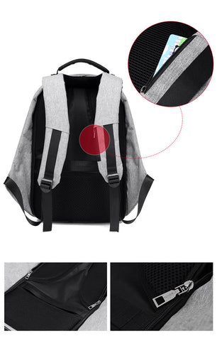 Anti-Thief Multi-Function USB Charging Laptop Backpack