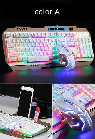 LED USB Gaming Keyboard and Mouse Set