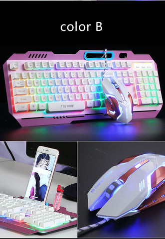 LED USB Gaming Keyboard and Mouse Set