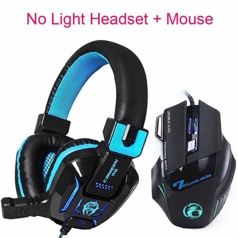 Heavy Bass LED Light Gaming Headphone w/ Mouse