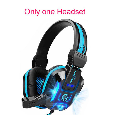 Heavy Bass LED Light Gaming Headphone w/ Mouse