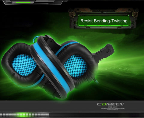 Heavy Bass LED Light Gaming Headphone w/ Mouse