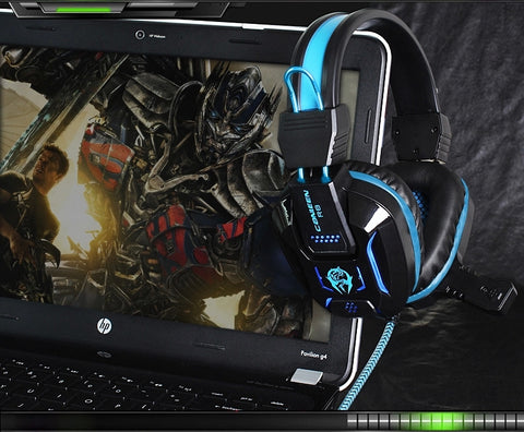 Heavy Bass LED Light Gaming Headphone w/ Mouse