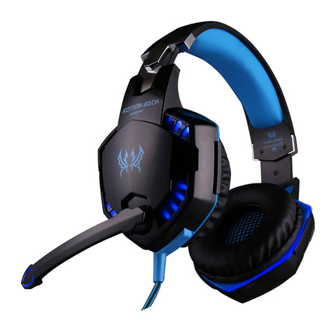 Stereo Gaming Headphones with Mic LED Light